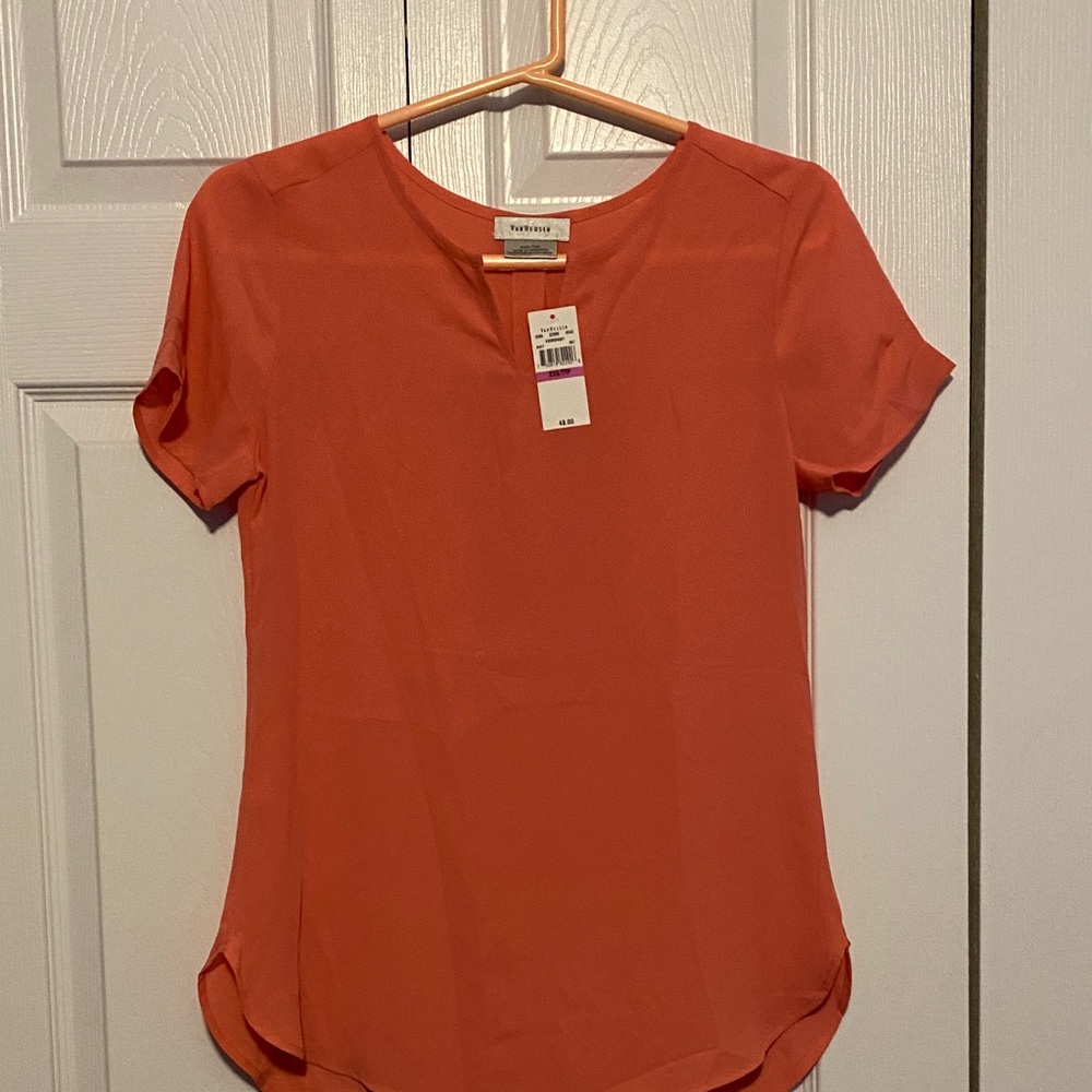 Van Heusen Women's Vibrant Orange Tee